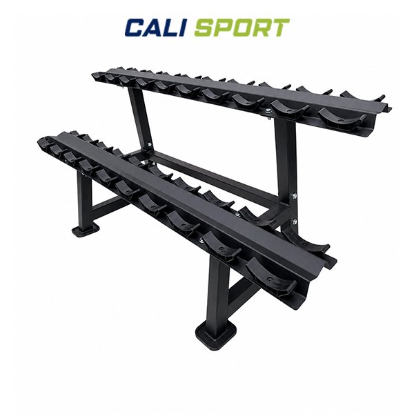 CALI SPORT CLF11 2-Tier Dumbbell Rack – 10 Pair Capacity