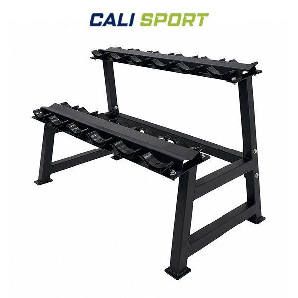 CALI SPORT CLF10 2-Tier Dumbbell Rack – 6 Pair Capacity