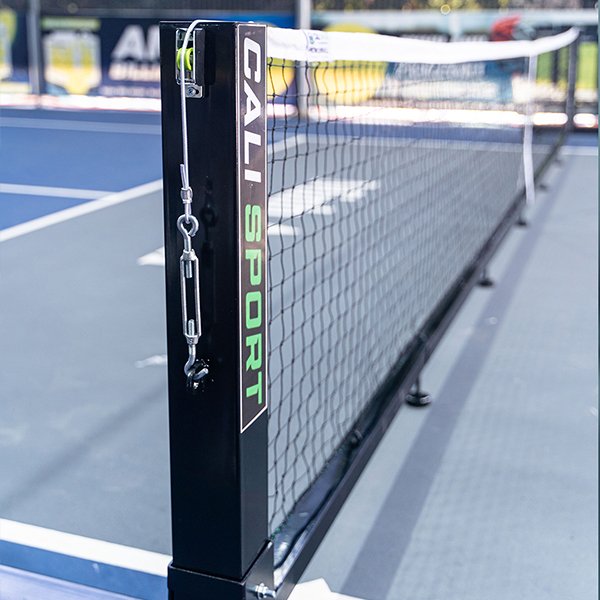 CALI SPORT Pickleball Net System V1 – Heavy Duty Portable Pickleball Net with Wheels & Crank System.